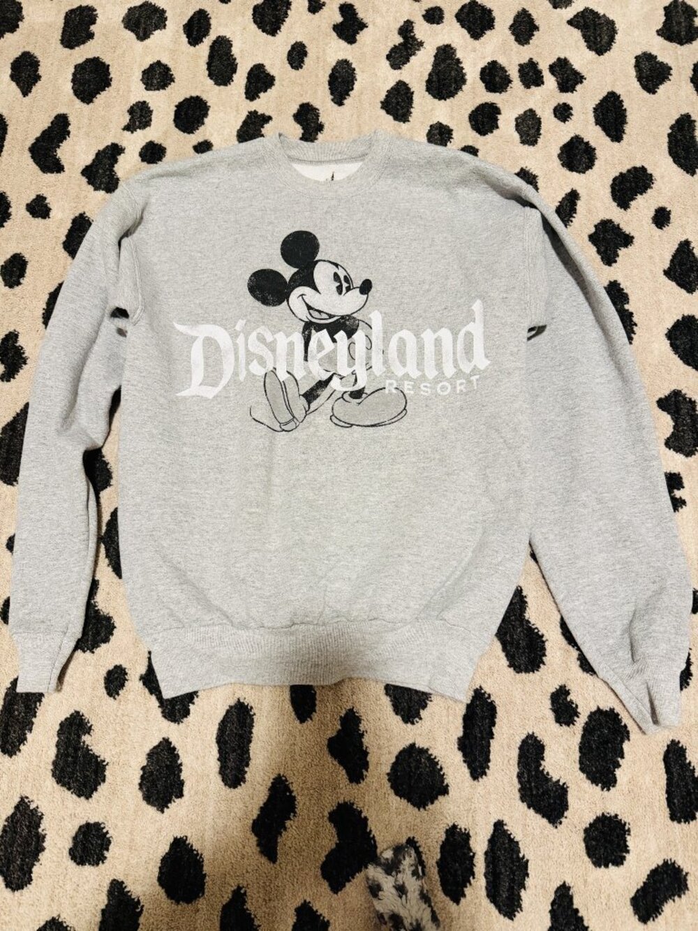 Disneyland Parks Resort Crew pullover Sweater Gray Small